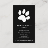 Hundkatze mit Hunde Visitenkarte (Rückseite)