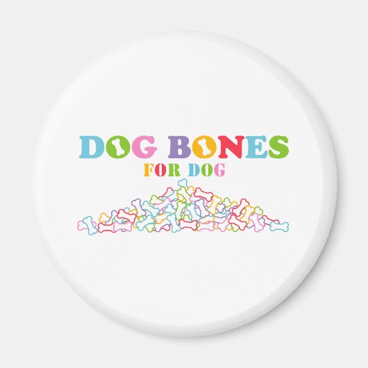 Hundknochen für Hunde Magnet (Vorne)