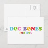 Hundknochen für Hunde Postkarte (Vorne/Hinten)