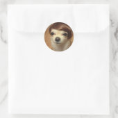 Hundperücke Runder Aufkleber (Tasche)