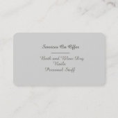 Hundpflegen und Haustierpflegeservice-Verabredung Terminkarte (Rückseite)