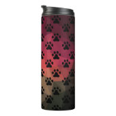 Hundpfoten, Tierfüßler, Katzenfuß Thermosbecher (Nach rechts gedreht)