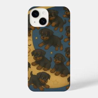 Hundred Flying Rottweilers – Joyful Puppies iPhone 14 Hülle
