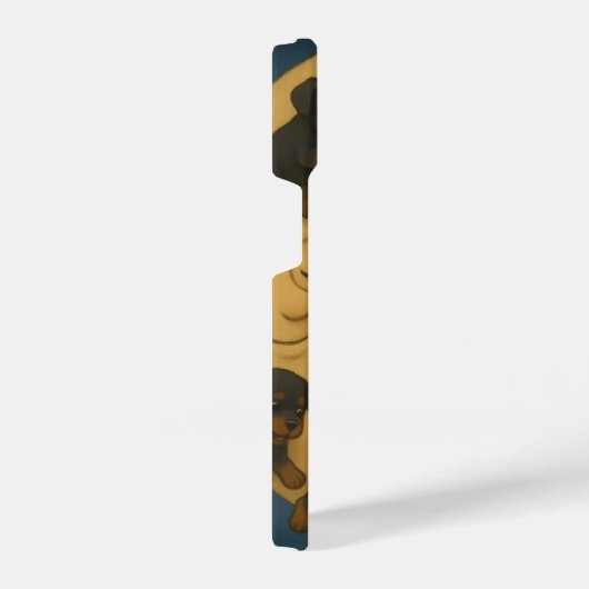 Hundred Flying Rottweilers – Joyful Puppies iPhone Hülle (Rechte Seite)