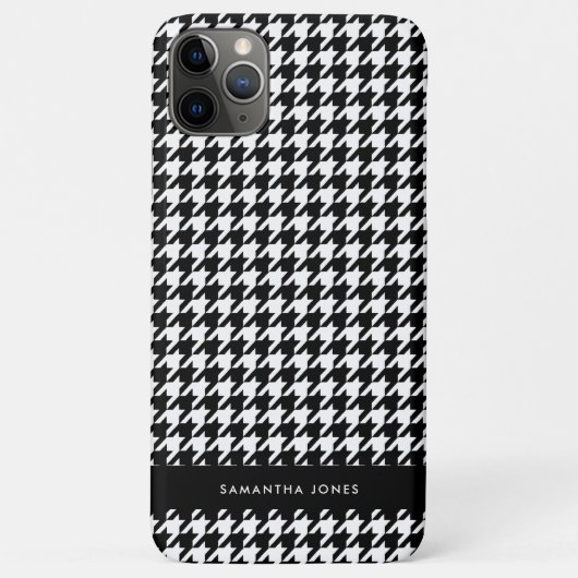 Hunds Tooth Personalisiert Case-Mate iPhone Hülle (Rückseite)