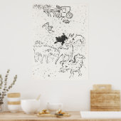 Hundsdarstellung Poster (Küche)