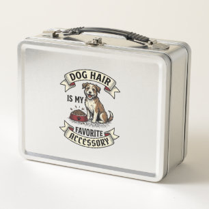 Hundshaar-Shirt Vintage-Gravur Lustiger Hunde-Lieb Metall Brotdose