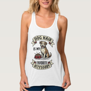 Hundshaar-Shirt Vintage-Gravur Lustiger Hunde-Lieb Tank Top
