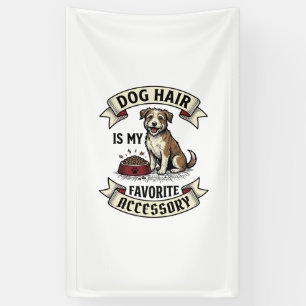 Hundshaar-Shirt Vintage-Gravur Lustiger Hundebesit Banner
