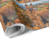 Hundsheld Herbst Ernte Erntedank Geschenkpapier (Rolleneckpunkt)