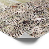 Hundshund am Flusspfeifer Poster (Ecke)