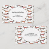 Hundshund für mobile Dackel Visitenkarte (Vorne/Hinten)