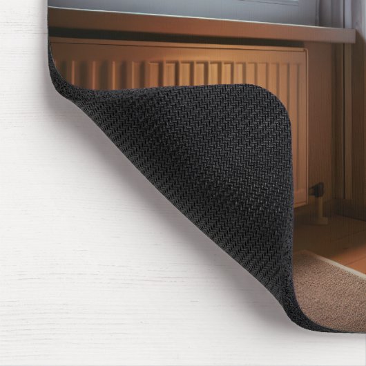 Hundshund mit Fireworks verschont Mousepad (Ecke)