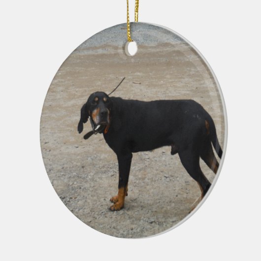 Hundshunde Keramikornament (Links)