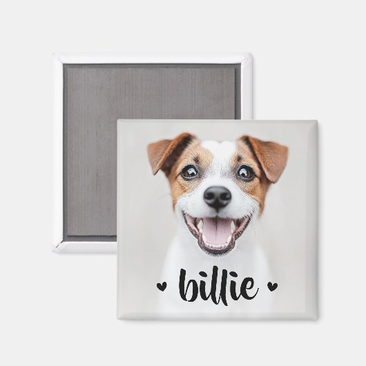 Hundshunzherzen Magnet (Vorderseite/Rückseite)