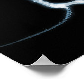 HUNDSITZUNG RÖHRLICHER SKELETON - BLAU & SCHWARZ POSTER (Ecke)