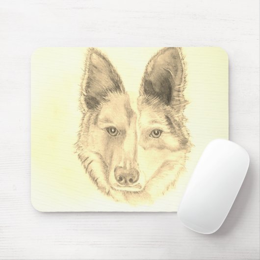Hundskizze Mousepad (Mit Mouse)