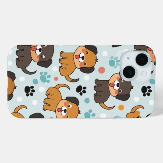 Hundsmuster Case-Mate iPhone Hülle (Rückseite (Horizontal))