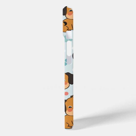 Hundsmuster Case-Mate iPhone Hülle (Rückseite / Links)