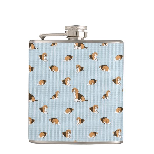 Hundsmuster Flachmann (Vorderseite)