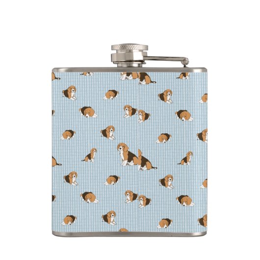 Hundsmuster Flachmann (Rückseite)