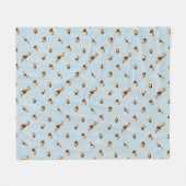 Hundsmuster Fleecedecke (Vorderseite (Horizontal))