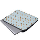 Hundsmuster Laptopschutzhülle (Vorne Knopf)
