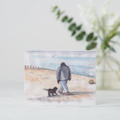 Hundspaziergang - 05 postkarte (Stehend Vorderseite)