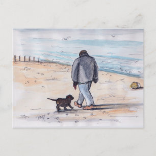 Hundspaziergang - 05 postkarte