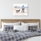 Hundspaziergang - 07 leinwanddruck (Insitu (Schlafzimmer))