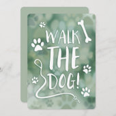 Hundspaziergang Einladung (Vorne/Hinten)