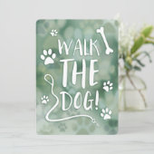 Hundspaziergang Einladung (Stehend Vorderseite)