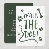 Hundspaziergang Einladung (Vorne/Hinten)