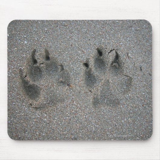 Hundspuren im Sand Mousepad (Vorne)