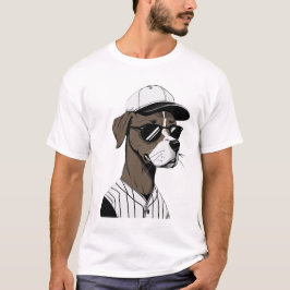 Hundstage im sommerlichen Baseball T-Shirt