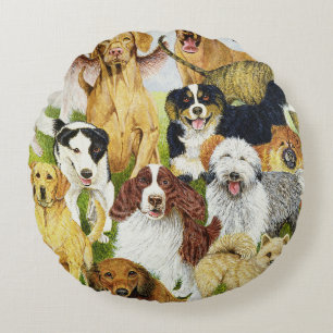 Hundstage Rundes Kissen