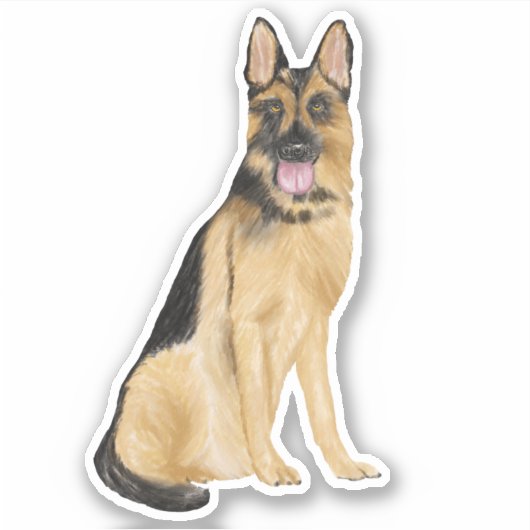 Hundsticker Aufkleber (Vorderseite)