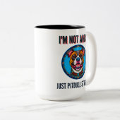 Hundstier Zweifarbige Tasse (VorderseiteRechts)