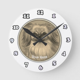 Hundsuhr Runde Wanduhr