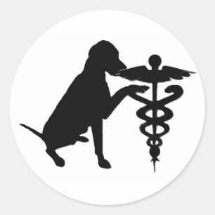 HUNDTHERAPIE RUNDER AUFKLEBER