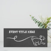 HUNDWALKKALK EINLADUNG (Stehend Vorderseite)