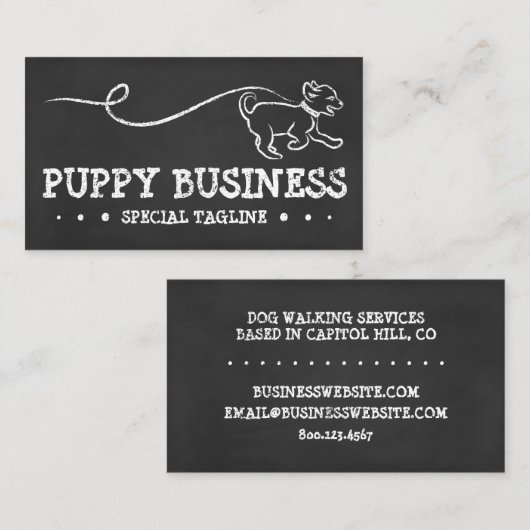 HUNDWALKKALK VISITENKARTE (Vorne/Hinten)