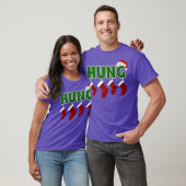 Hung - Funny Gay - Weihnachtsprämie T-Shirt (Unisex)