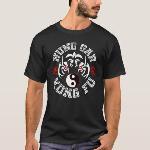 Hung Gar Kung Fu Tiger mit Yin Yang Symbol T-Shirt