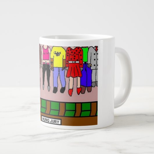 Hung-Jury Jumbo-Tasse (Vorderseite Rechts)