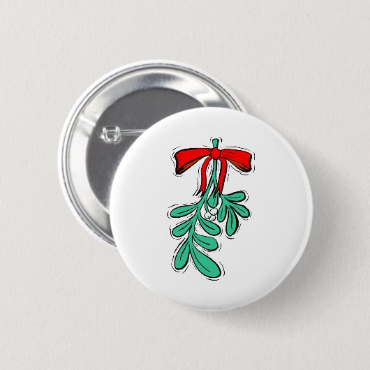 Hung Mistletoe Button (Vorne & Hinten)