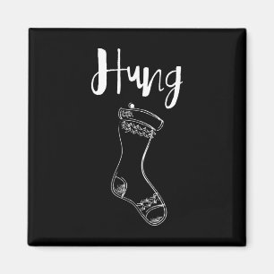 Hung- Weihnachtsentwurf Strumpf Magnet