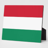 Hungarian Flag Platte Fotoplatte (Seite)