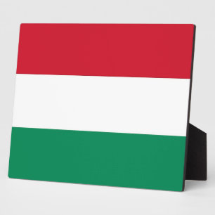 Hungarian Flag Platte Fotoplatte
