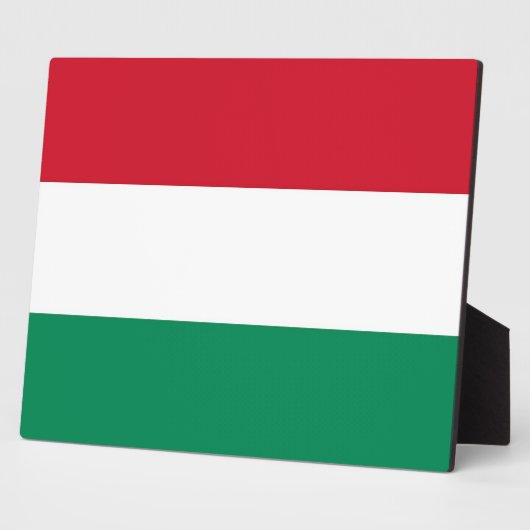 Hungarian Flag Platte Fotoplatte (Seite)